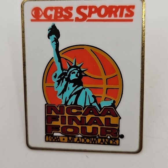 Vintage CBS Sports 1996 NCAA Final Four Button Pin Meadowlands Basketball - Picture 3 of 12